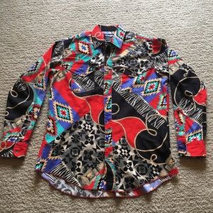 vintage Wrangler Men’s Western Button Down
